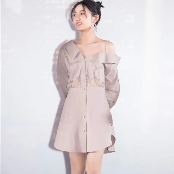 Self-Portrait off shoulder lace Dress - Picture 1 of 3